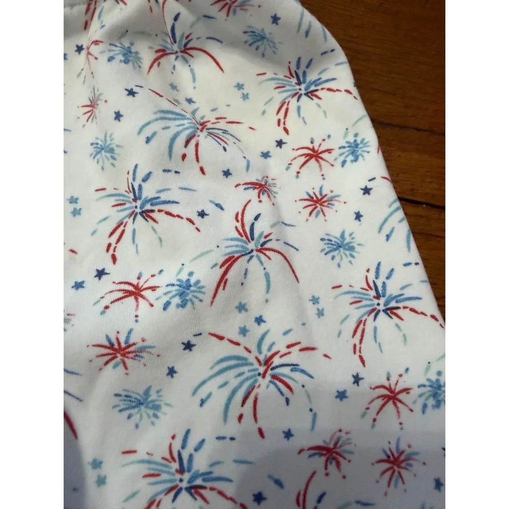 James & Lottie Kids 4T 5‎ Pajama Pants Dog Fireworks Print Sleepwear Lot
